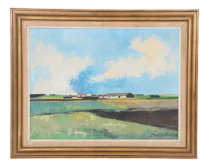 Budde Nielsen, Meaerei Landscape, 1970s, Oil on Canvas