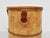 Italian Closed Rattan Basket with Leather Details, 1973 For Sale - Image 6 of 9