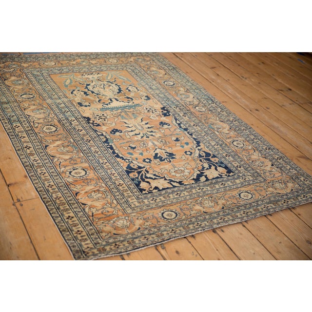 Antique Fine Tabriz Rug - 4'5" x 5'11" For Sale In New York - Image 6 of 12