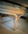 Vintage 1970s Pencil Reed Rattan Dining Table With 54” Glass Top For Sale - Image 4 of 7