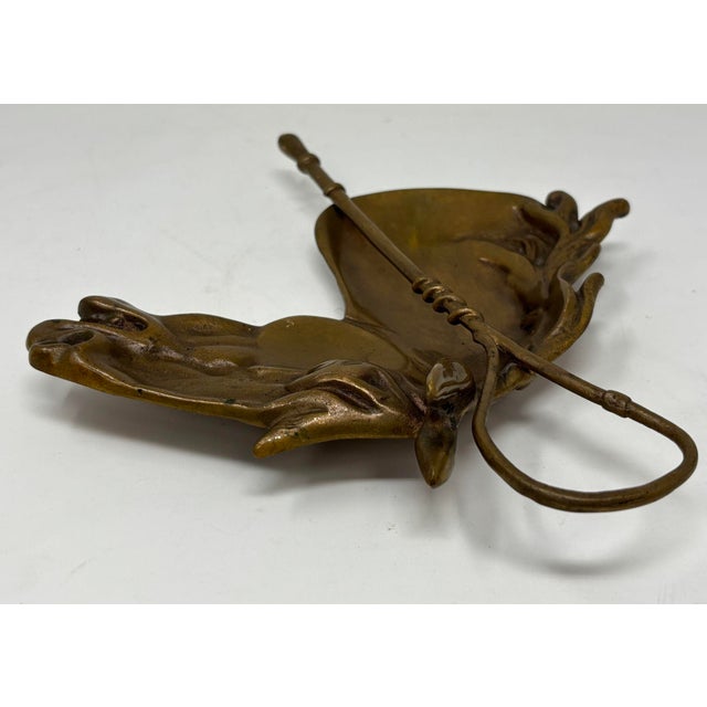 Vintage Cast Bronze Horse Head Ashtray Equestrian Dish Catchall For Sale - Image 10 of 12