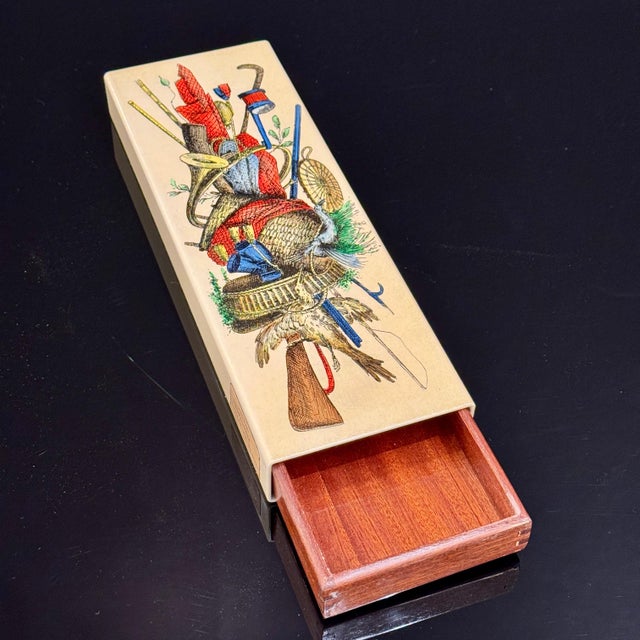 Fornasetti "Trofeo Selvaggina" Enameled Box, ca. 1950's For Sale - Image 9 of 9