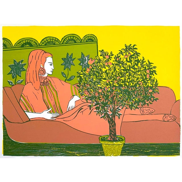 Vintage 1960's Mid Century Modern " Reclining Woman " Lmtd Edtn Signed Original Fine Art Silkscreen Print For Sale - Image 13 of 13