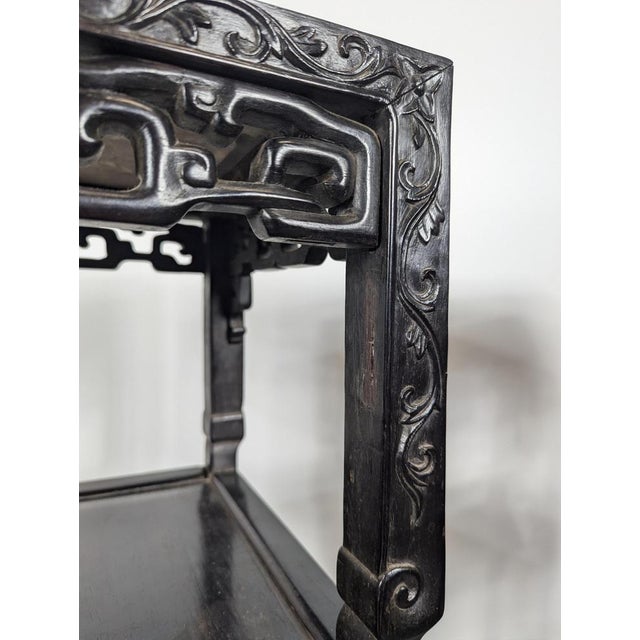 Late 19th Century Qing Dynasty Sellette Tables, Set of 2 For Sale - Image 5 of 9