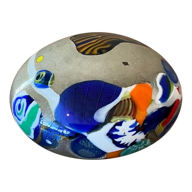 Vintage Italian Murano Glass Paperweight For Sale