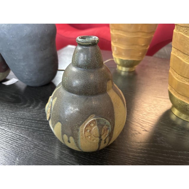 Ceramic Ball Vase by Lucien Arnaud for Primavera, 1890s For Sale - Image 7 of 10