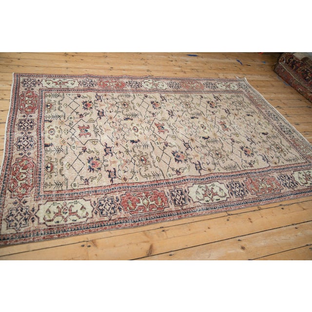 Old New House Vintage Distressed Sparta Carpet - 5'5" x 7'10" For Sale - Image 4 of 9
