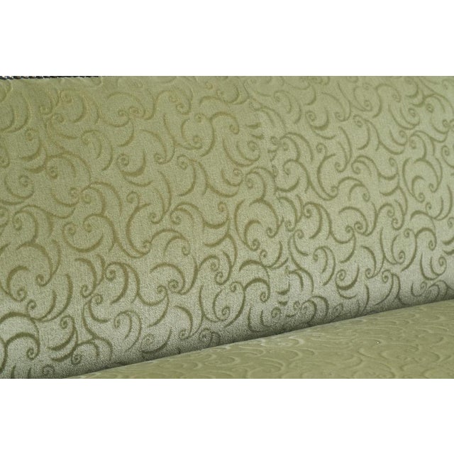 Green Sculptural Regency Sofa in Figured Mahogany Veneer and Velvet, 1800s For Sale - Image 8 of 11