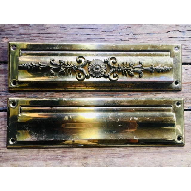 Antique Brass Victorian Style Mail Slot Chairish