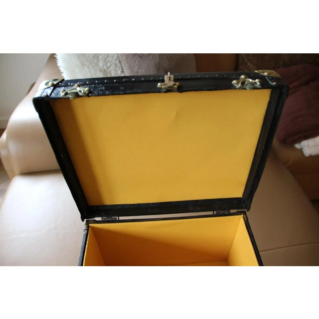 Vintage Black Leather Vanity Case For Sale - Image 15 of 16