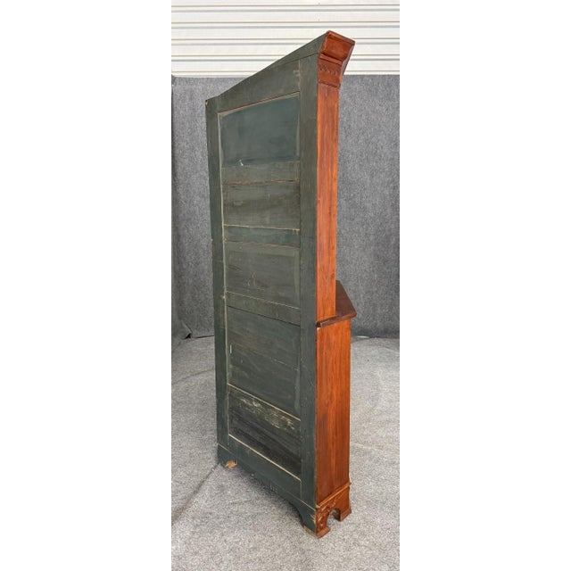 Antique Bench-Made Burled Walnut Corner Cabinet For Sale - Image 10 of 12