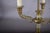 Antique Brass Bouillotte Lamp, Three-Arm Candelabra Form — French, 19th Century For Sale - Image 6 of 13