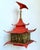 This striking Mid-Century Modern pagoda lantern is a masterclass in Chinoiserie flair and architectural drama. Featuring a...