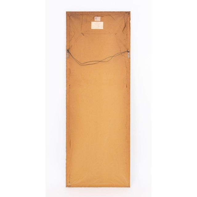 Glass American Faux Bamboo Beveled Full-Length Mirror For Sale - Image 7 of 8