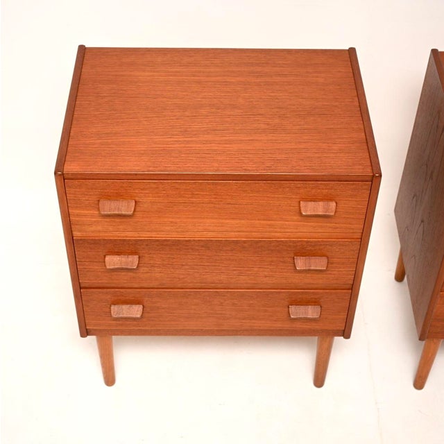 Vintage Teak Bedside Chests from Heals, 1960, Set of 2 For Sale - Image 6 of 11