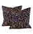 Textile Designer Vicki Payne Free Spirit Navy Blue & Taupe Brown Zebra Animal Print Pillow Covers- a Pair For Sale - Image 7 of 7