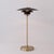 Mid-Century Modern Rancho Mirage Table Lamp 29" H - Black/Gold Leaf Shade, Weathered Brass, Dimmable, Bulb Included For Sale - Image 3 of 6