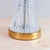 Hollywood Regency Waterford Crystal Lismore Hourglass Table Lamp — Brass Base & White Bell Shade, 1980s Hollywood Regency For Sale - Image 3 of 11