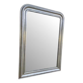 Louis Philippe Mirror in White Gold For Sale