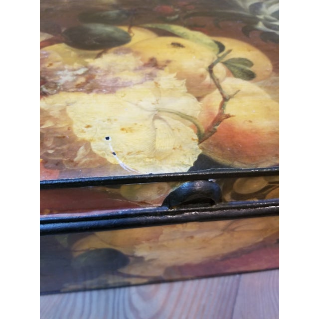 Antique Tole Storage Box For Sale - Image 11 of 13