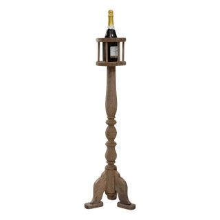 1900s French Oak Pedestal For Sale