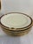 Vintage Pickard Fine China Bread Plates, Set of 8, Burgundy & Gold Fan Accent For Sale - Image 9 of 12