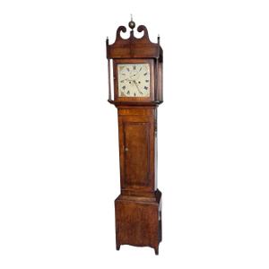 Antique Georgian English Mahogany Long Case Grandfather Clock C. 1820
