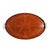 English Mahogany Oval Inlaid Serving Tray With Scalloped Gallery, C. 1800's For Sale - Image 10 of 15