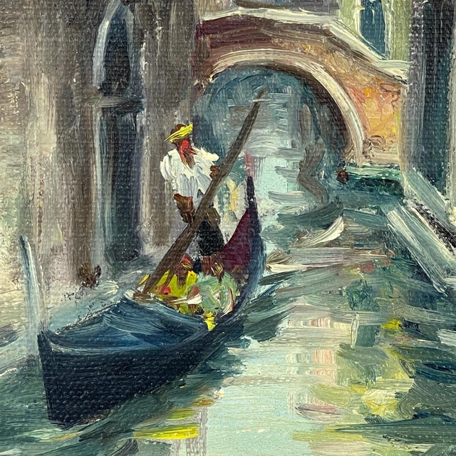 Italian Artist, Venice Canal, Original Oil Painting, 1960s, Framed For Sale - Image 12 of 18