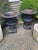 Large Capagna Form Black Cast Iron Planters Urns - a Pair For Sale - Image 11 of 11
