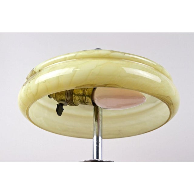 Art Deco Table Lamp with Glass Lampshade, 1930 For Sale - Image 10 of 18