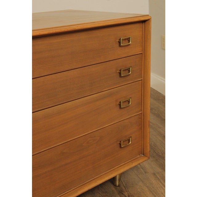 Wood Johnson Furniture Paul Frankl Mid Century Modern Dresser For Sale - Image 7 of 13