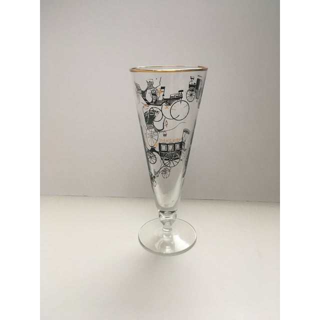 1950s Libbey “Curio” Pilsner Glasses- A Pair For Sale - Image 10 of 12
