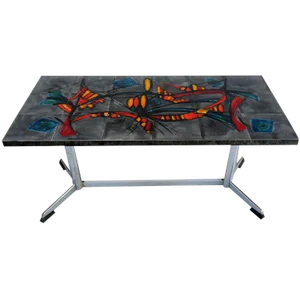 Signed Vallauris "La GRANGE"coffee Table