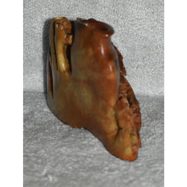 Vintage Asian Carved Soapstone Decorative Piece For Sale - Image 9 of 12