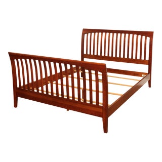 Early 21st Century Ethan Allen 'American Impressions' Queen Size Cherry Bed For Sale