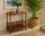 Vintage Burl Wood Canterbury and Etageres Side Table For Sale - Image 12 of 12