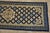 1800s Blue Navy Geometric Greek Key Antique Chinese Ningxia Hallway Runner Rug For Sale In New York - Image 6 of 8