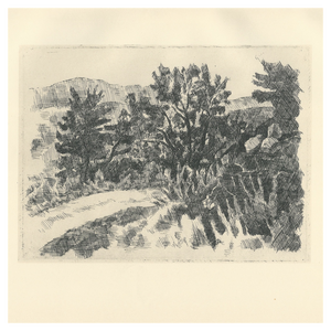 Giorgio Morandi, Road, 1957, Lithograph