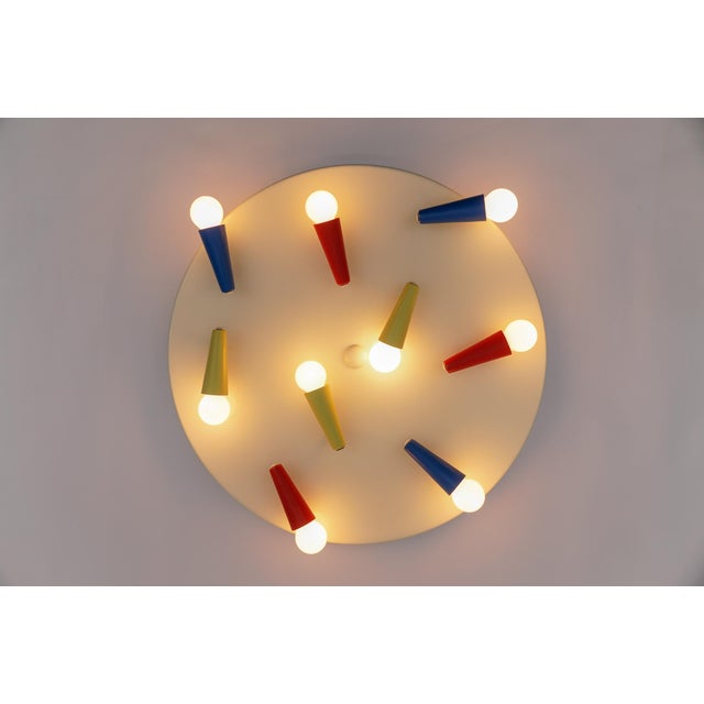Mid-Century Modern Italian Flush Mount, 1960s For Sale - Image 12 of 16