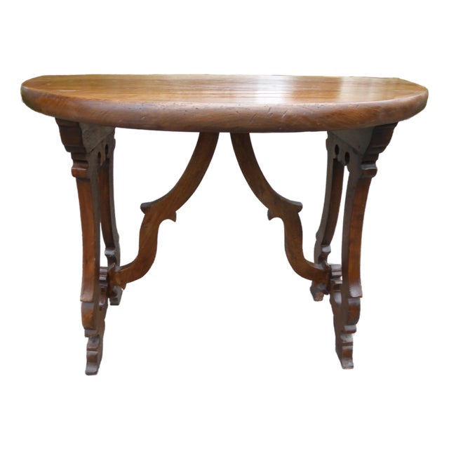 Walnut Demilune / Early Spanish ? For Sale
