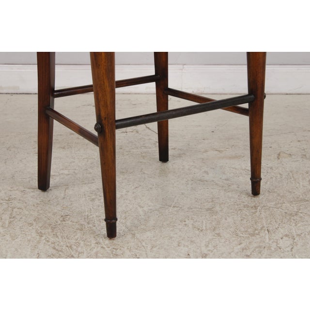 Hancock & Moore Red Leather Bar Stool Counter Chairs For Sale - Image 13 of 18