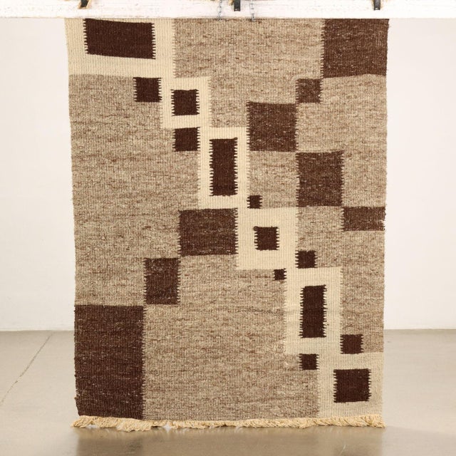 Vintage Rug in Wool For Sale - Image 6 of 11
