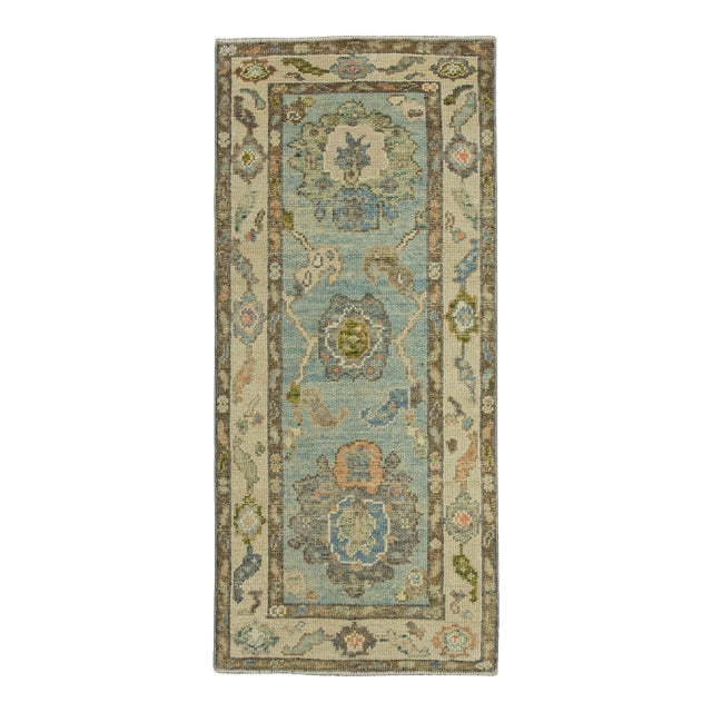 Turkish Oushak Rug 2'2"x 4'10" #20110 For Sale