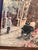 VTG Vanguard Studios MCM Paris Cityscape Signed Oil Painting For Sale In Phoenix - Image 6 of 9