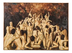 Purgatory, 1970s, Oil on Canvas