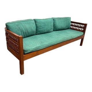 Moroccan Mousharabi Day Bed/Settee, Mid 20th Century For Sale