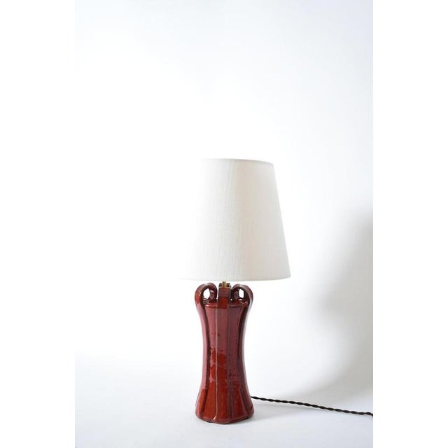 2000 - 2009 Red Ceramic Kasaï Henry Lamp from Barracuda Editions For Sale - Image 5 of 5