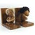 Wood Optymist & Pesymist Hans Bolling Bookends, 1960s, Set of 2 For Sale - Image 6 of 10