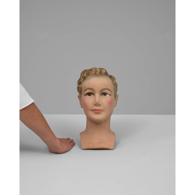 Sculpture Materials 1920s French Plaster Bust For Sale - Image 7 of 18